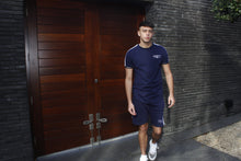 Load image into Gallery viewer, IVAR Midnight Blue &amp; White Shorts Twinset
