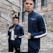 Load image into Gallery viewer, IVAR Midnight Blue &amp; White Jacket
